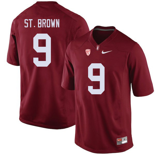 Men #9 Osiris St. Brown Stanford Cardinal College Football Jerseys Sale-Cardinal